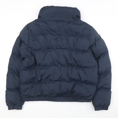 Brave Soul Women's Blue Puffer Jacket Size 14 - Winter Essential