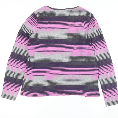 Maine Women's Multicoloured Striped T-Shirt Size 14