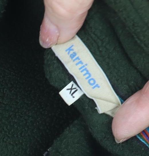 Karrimor Men's Green Fleece Jacket XL Full Zip