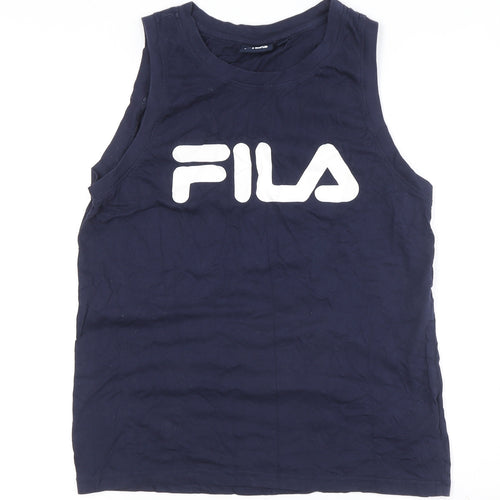 Fila Men's Blue Sleeveless T-Shirt, Medium, Sports Edition