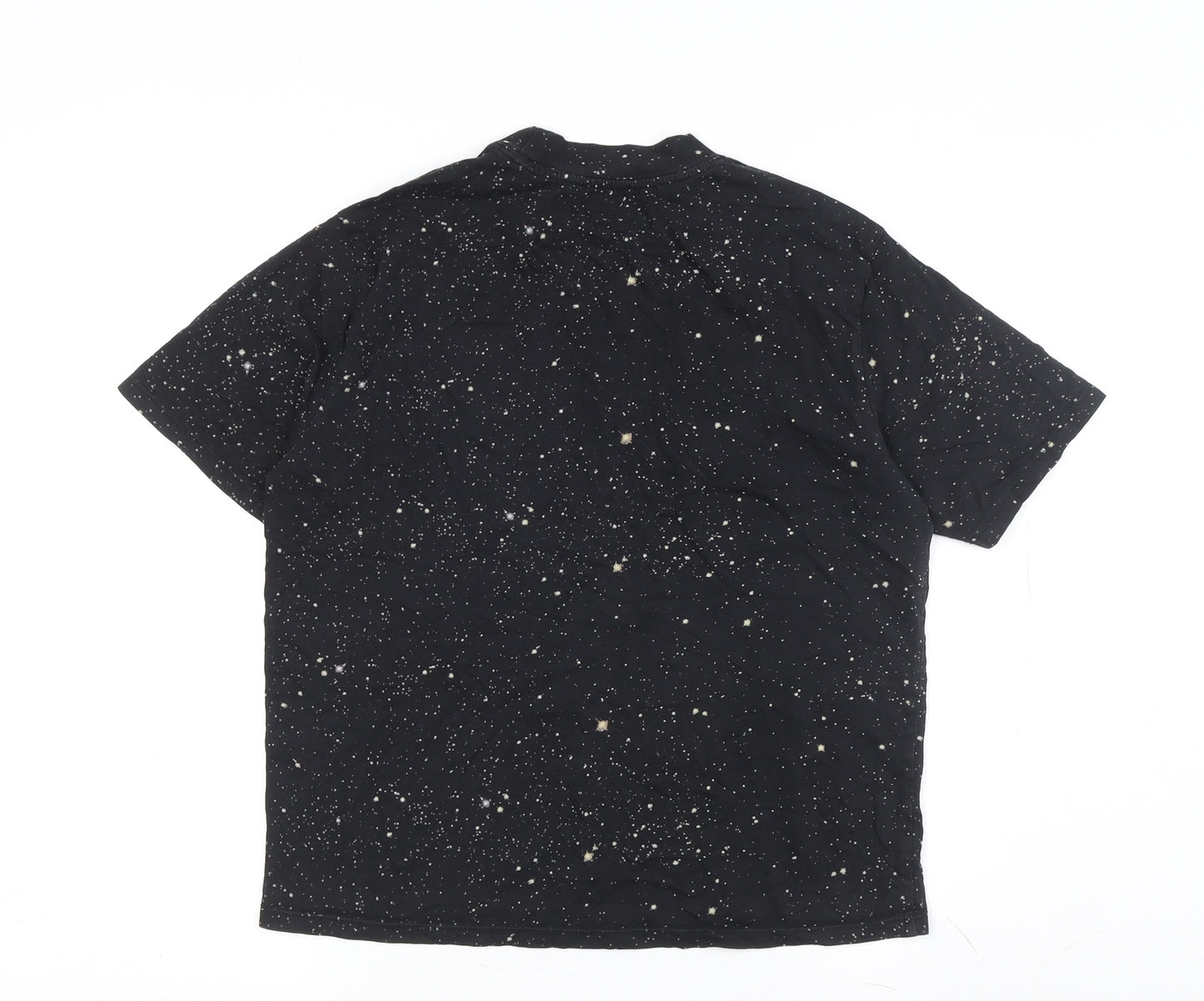 Black Women's M Cotton Crew Neck T-Shirt