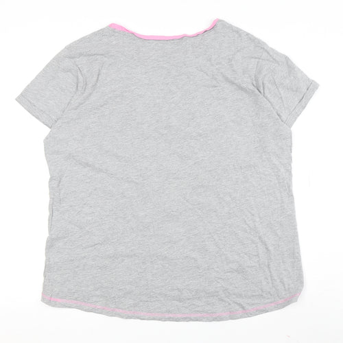 Disney Women's Grey Marie Nightshirt XL Cartoon Print