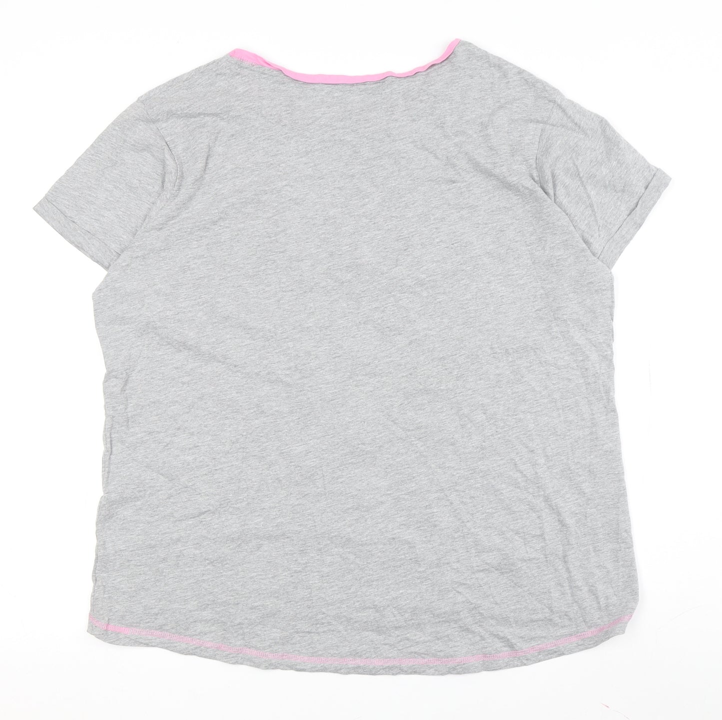 Disney Women's Grey Marie Nightshirt XL Cartoon Print