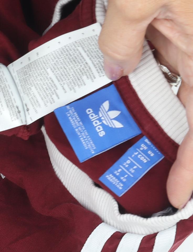 Adidas Unisex Red Cotton Long Sleeve Jersey M