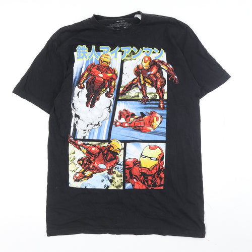 Marvel Iron Man Men's Black Graphic T-Shirt M