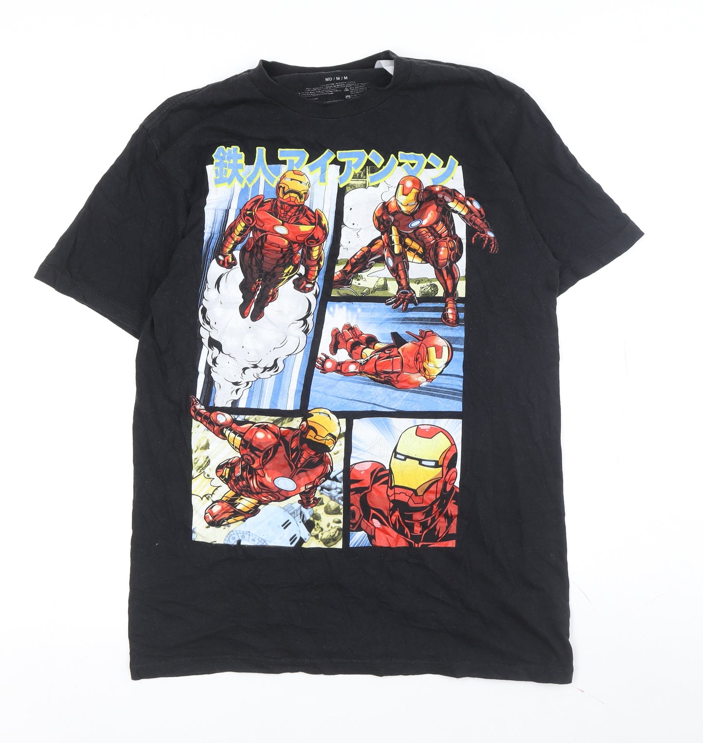 Marvel Iron Man Men's Black Graphic T-Shirt M