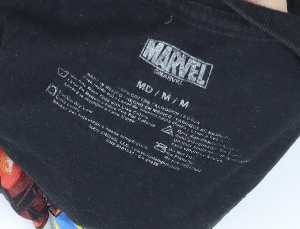 Marvel Iron Man Men's Black Graphic T-Shirt M