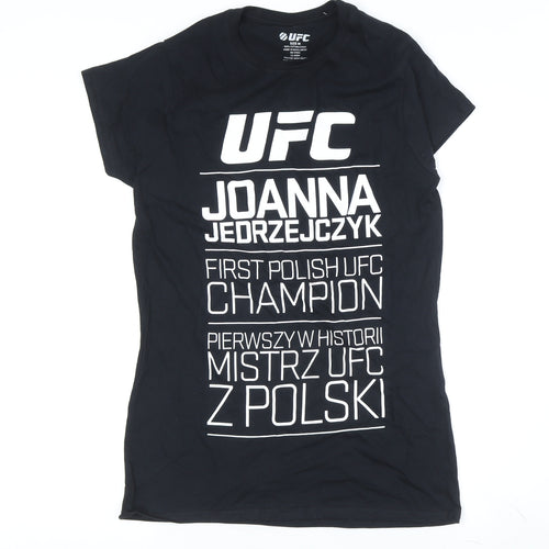 UFC Unisex Black T-Shirt M Sports Casual