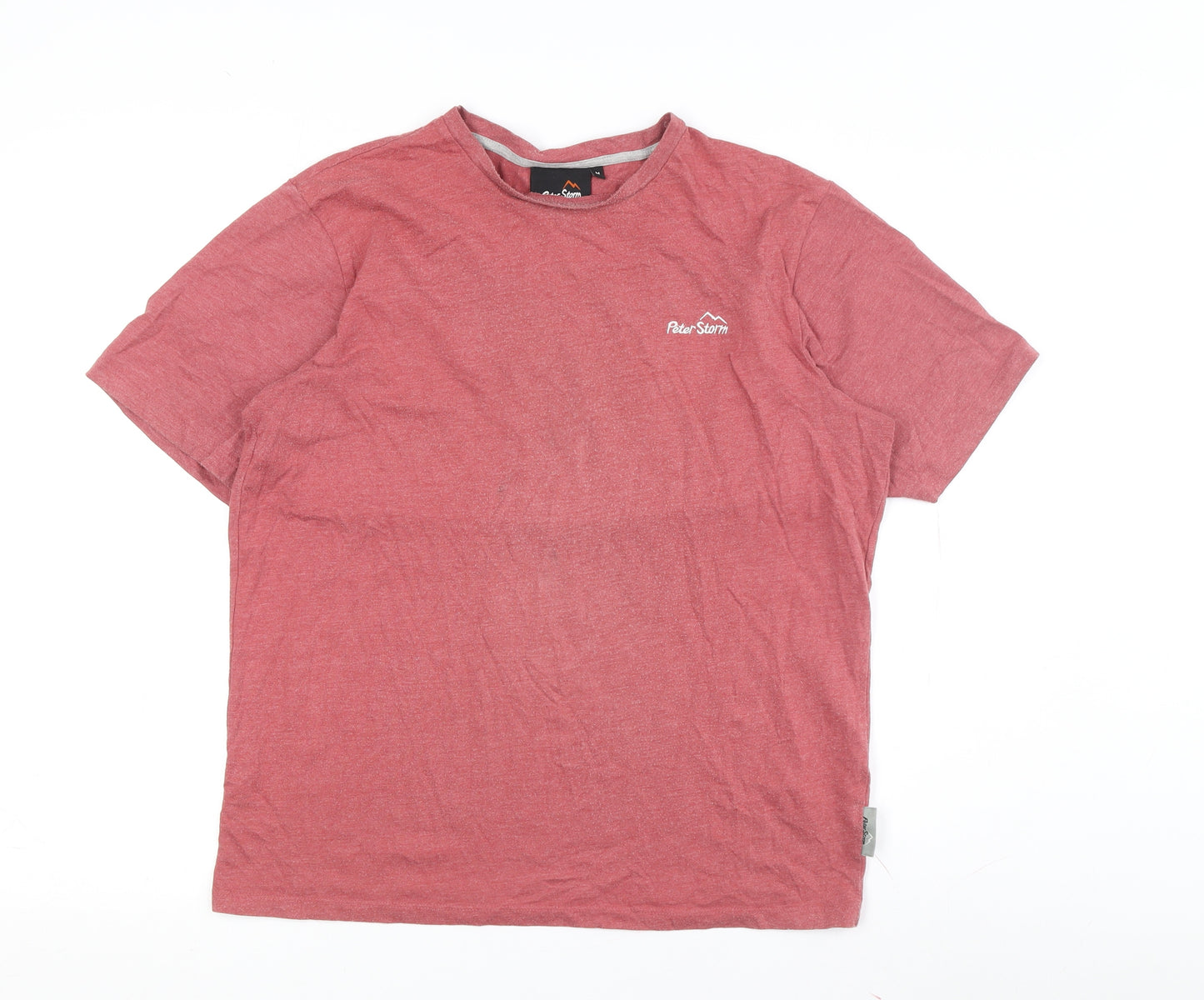 Peter Storm Men's Red M Cotton Crew Neck T-Shirt