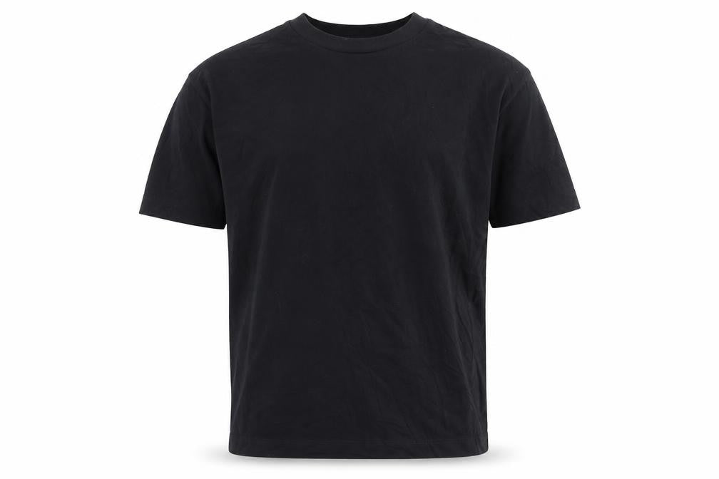 Front view of Collusion Men's Black XL Crew Neck T-Shirt