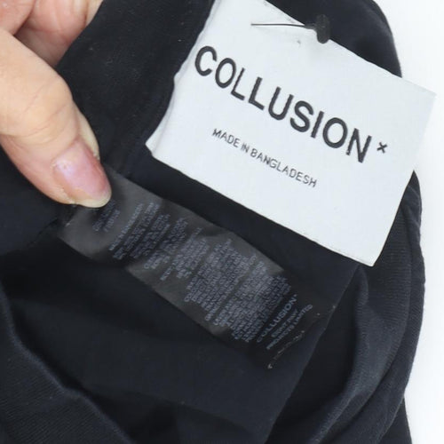 Collusion Men's Black XL Crew Neck T-Shirt