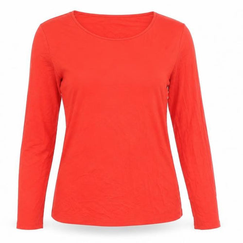 Oasis Red Women's Long Sleeve T-Shirt S Casual