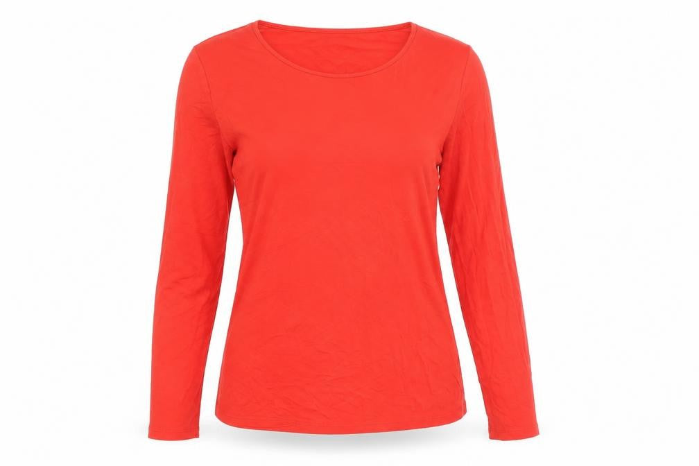 Oasis Red Women's Long Sleeve T-Shirt S Casual