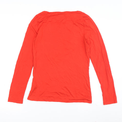 Oasis Red Women's Long Sleeve T-Shirt S Casual