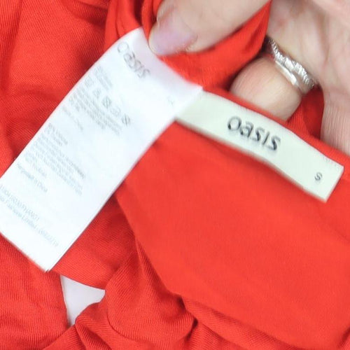 Oasis Red Women's Long Sleeve T-Shirt S Casual