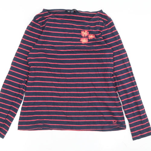 Crew Clothing Women's Multicoloured Stripe T-Shirt Size 12