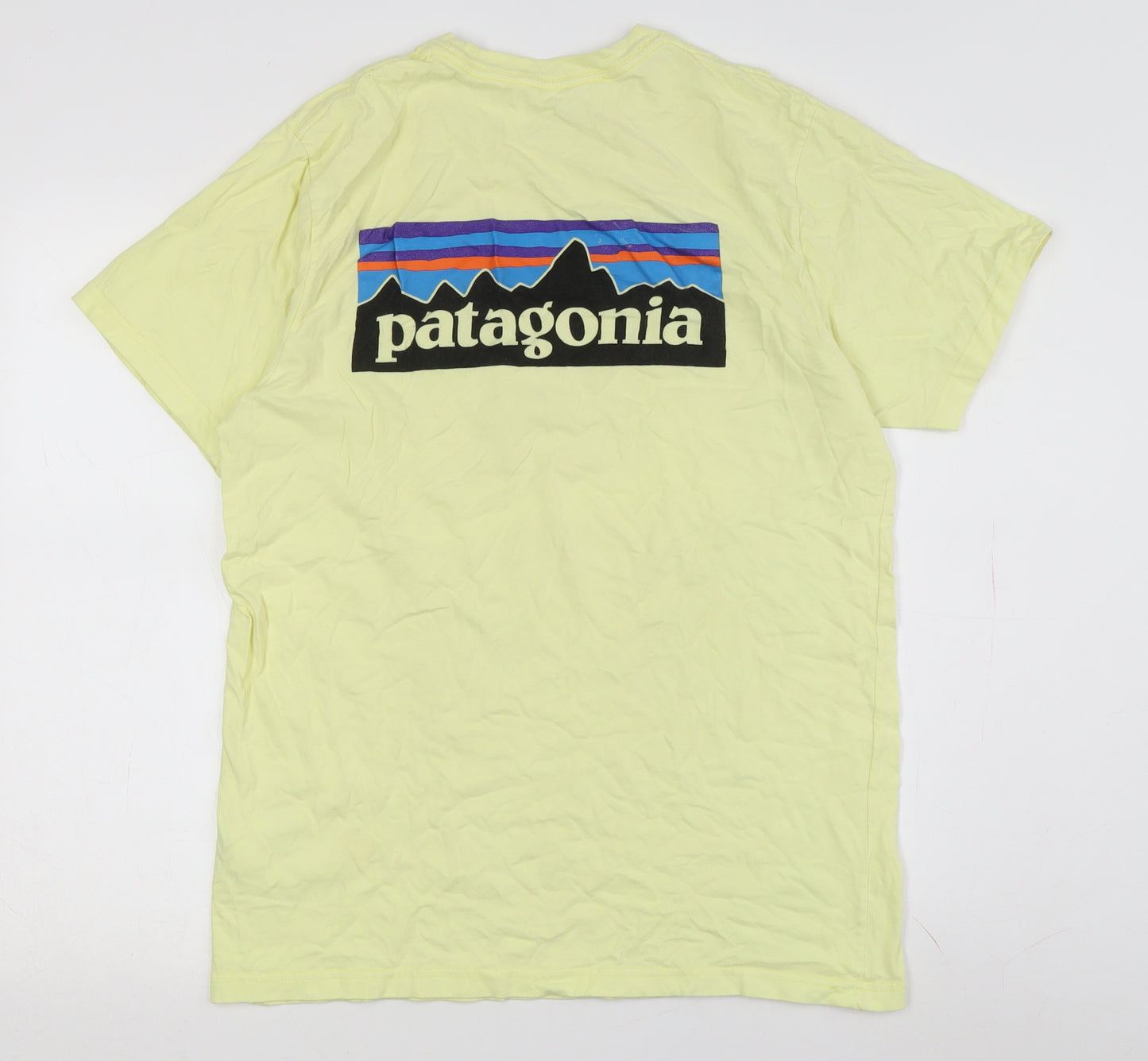 Patagonia Men’s Yellow M Cotton Regular T-Shirt