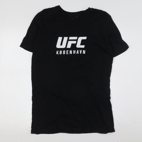 UFC Men's Black Graphic Print T-Shirt - Size M