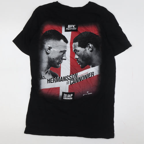 UFC Men's Black Graphic Print T-Shirt - Size M