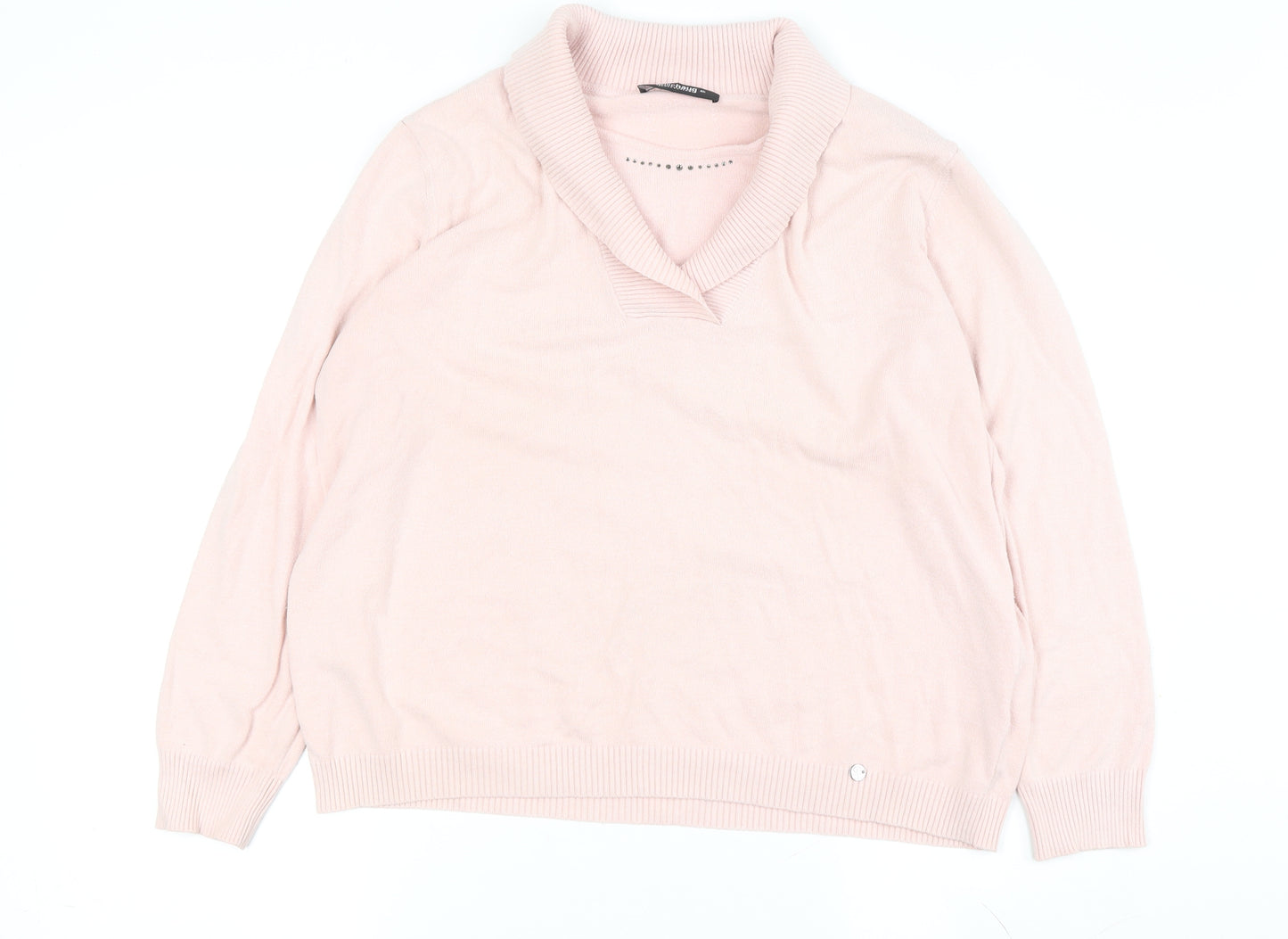 Gollehaug Women's Pink Pullover Jumper, Size 18
