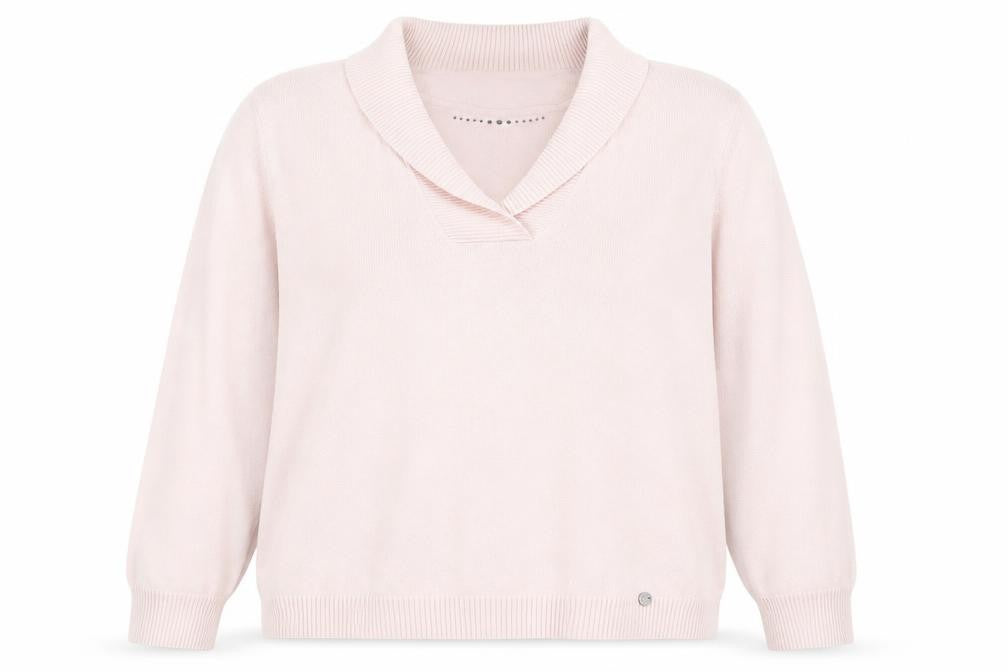 Front view of Gollehaug Women's Pink jumper, size 18