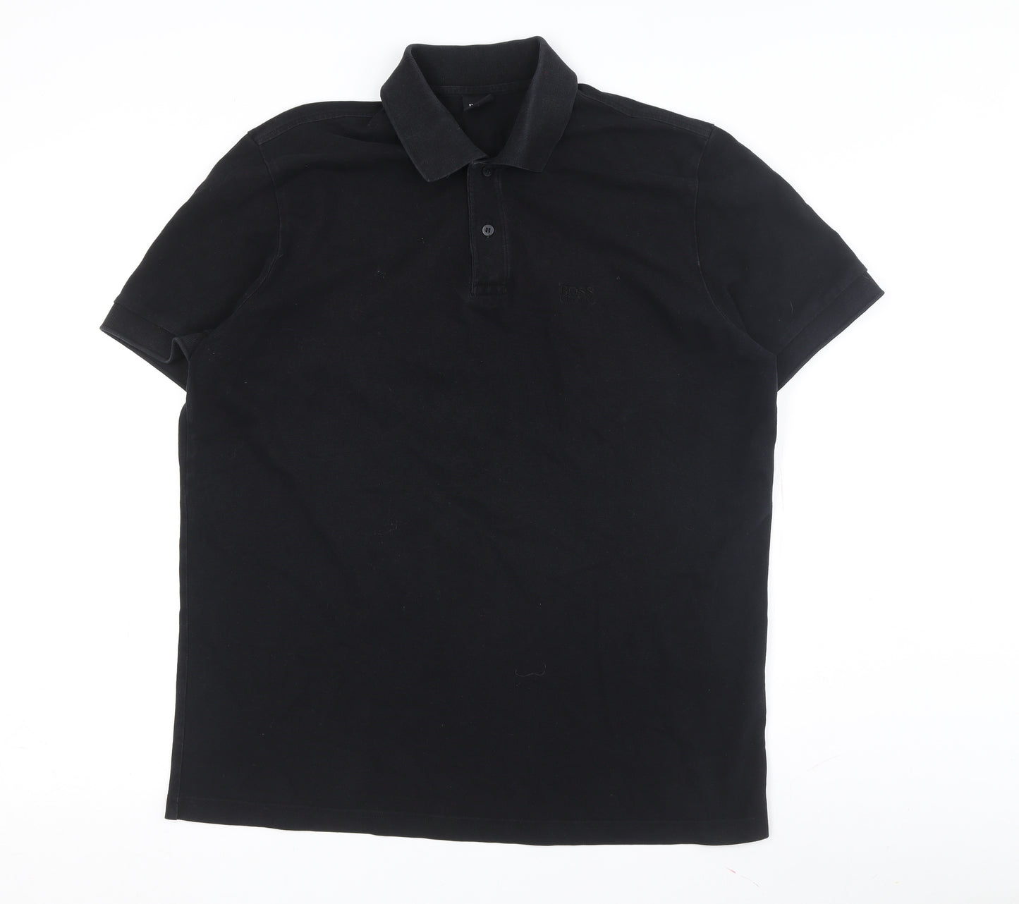 Boss Men's Black Polo Shirt Size L