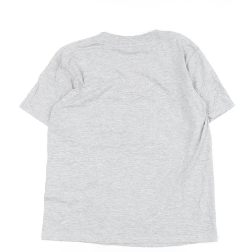 Elf Christmas Grey T-Shirt Unisex Kids 7-8 Years Regular Fit