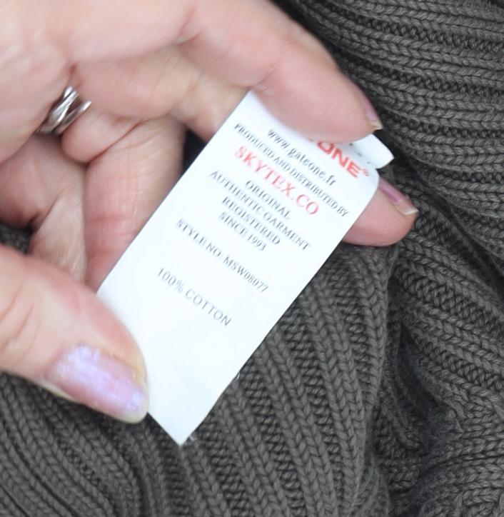 Skytex Co Men's Brown High Neck Cotton Henley Jumper