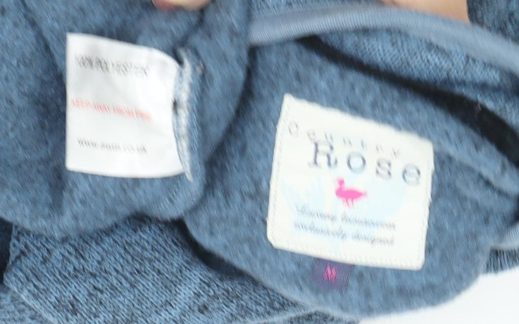 Country Rose Women's Blue Henley Sweatshirt M