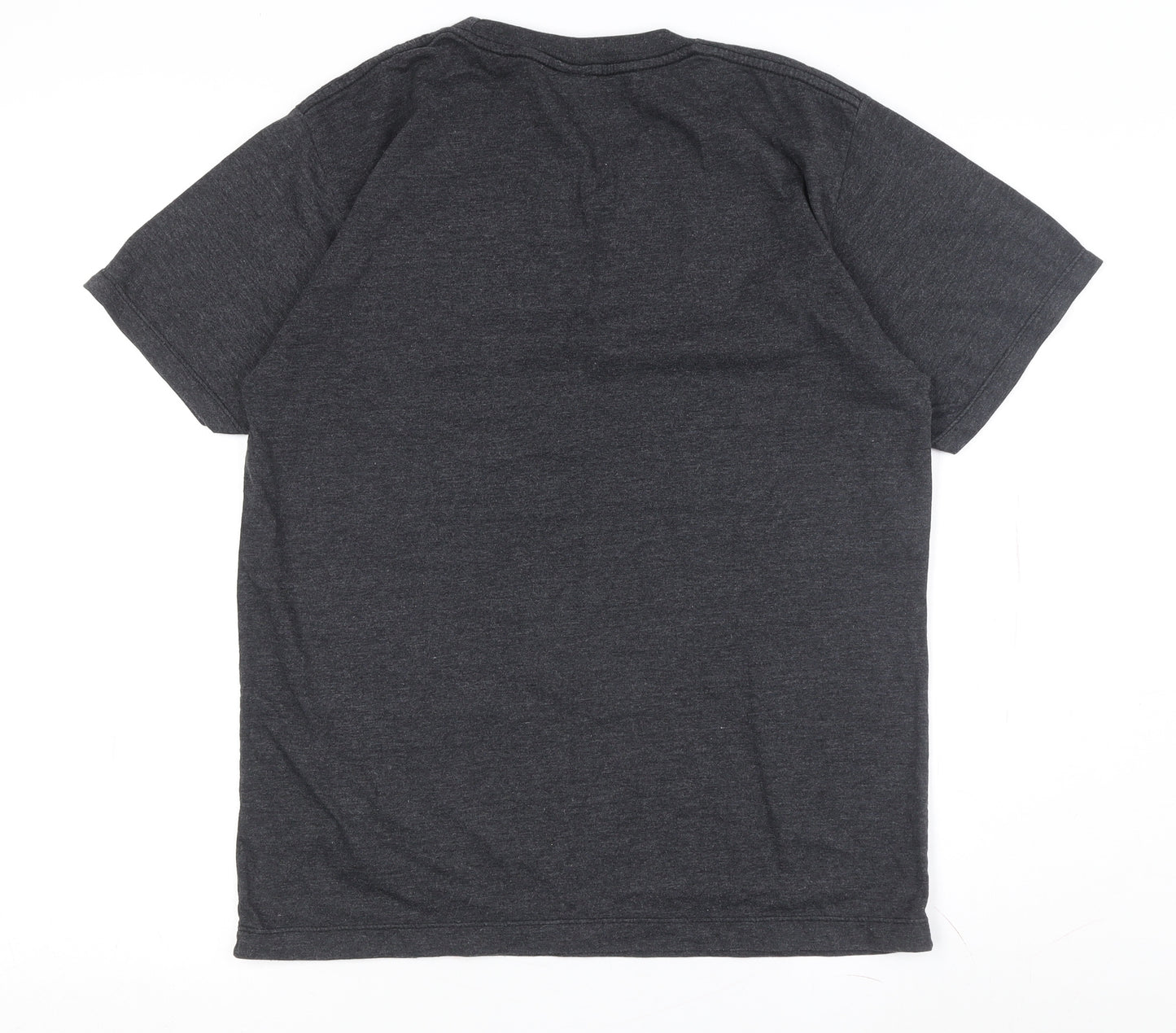 Adidas Men's Grey Short Sleeve T-Shirt Medium