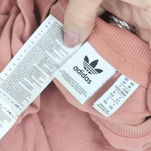 Adidas Women's Pink Relaxed Sports T-Shirt Size 14