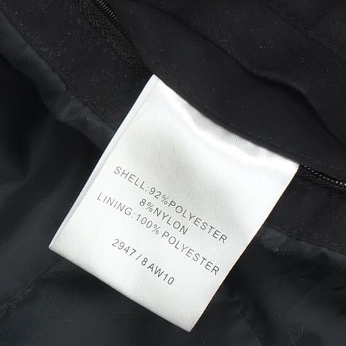 Greenwoods Men's Black Medium Coat, Classic Style