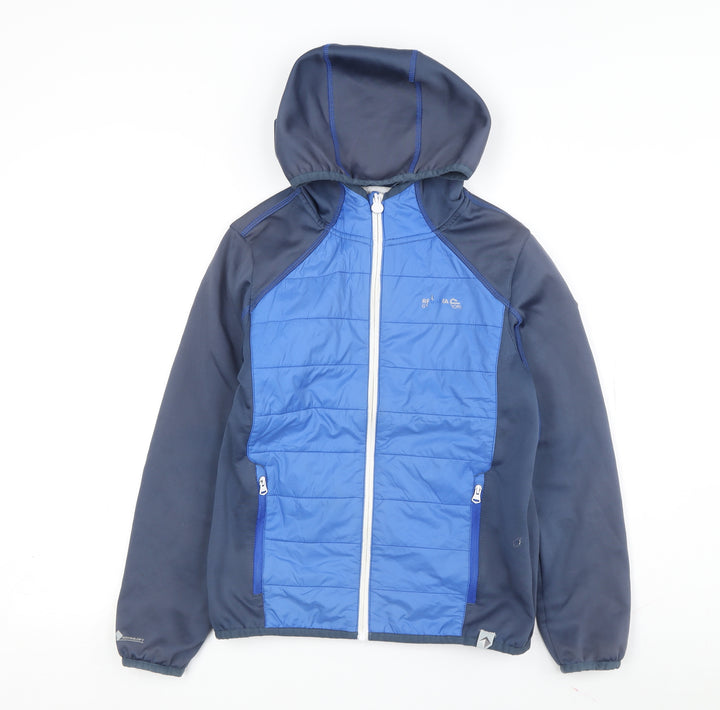Regatta Boys Blue Hooded Jacket 13 Years Lightweight