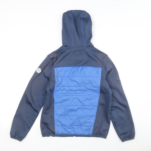 Regatta Boys Blue Hooded Jacket 13 Years Lightweight