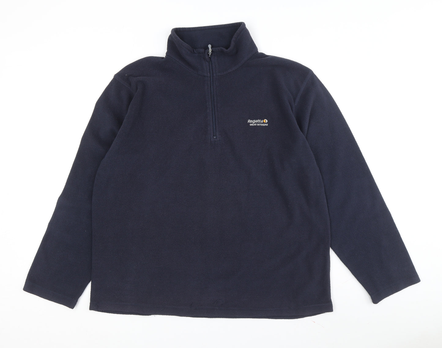 Regatta Men's Blue 1/4 Zip Fleece Sweatshirt XL