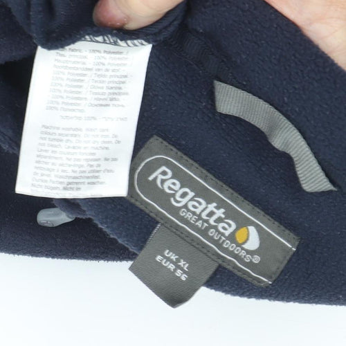 Regatta Men's Blue 1/4 Zip Fleece Sweatshirt XL