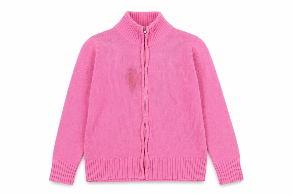 Front view of EWM Pure Classics Women's Pink Full Zip Jumper L