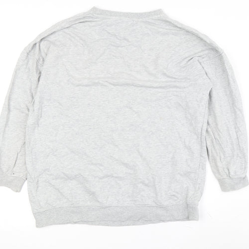 H&M Unisex Grey Cotton Peanuts Pullover Sweatshirt Size 8