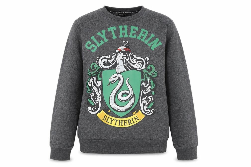 Front view of Harry Potter Women Grey Crew Neck Pullover Sweatshirt M