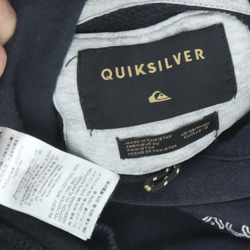 Quiksilver Boys Black Pullover Hoodie Size 12