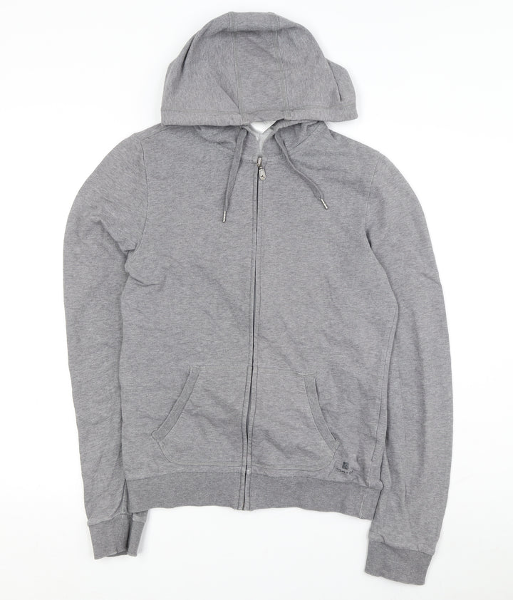 Domyos Grey Full Zip Hoodie, Unisex S, All Seasons