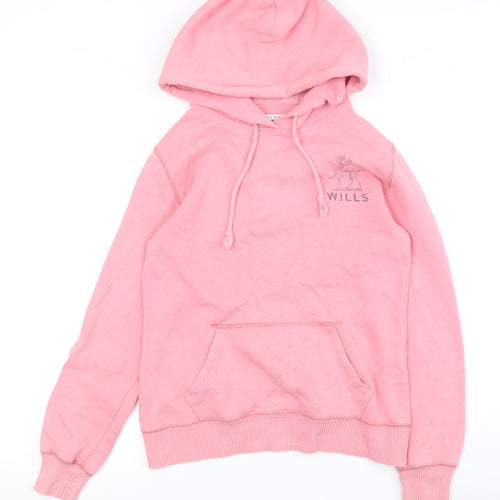 Jack Wills Women’s Pink Pullover Hoodie M