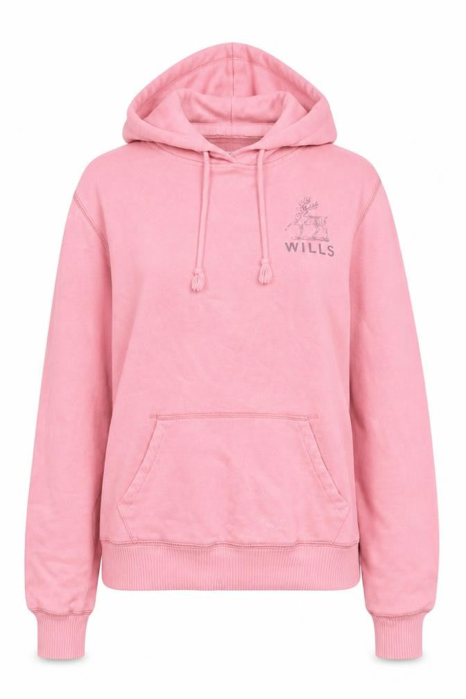 Front view of Jack Wills Women’s Pink Pullover Hoodie M