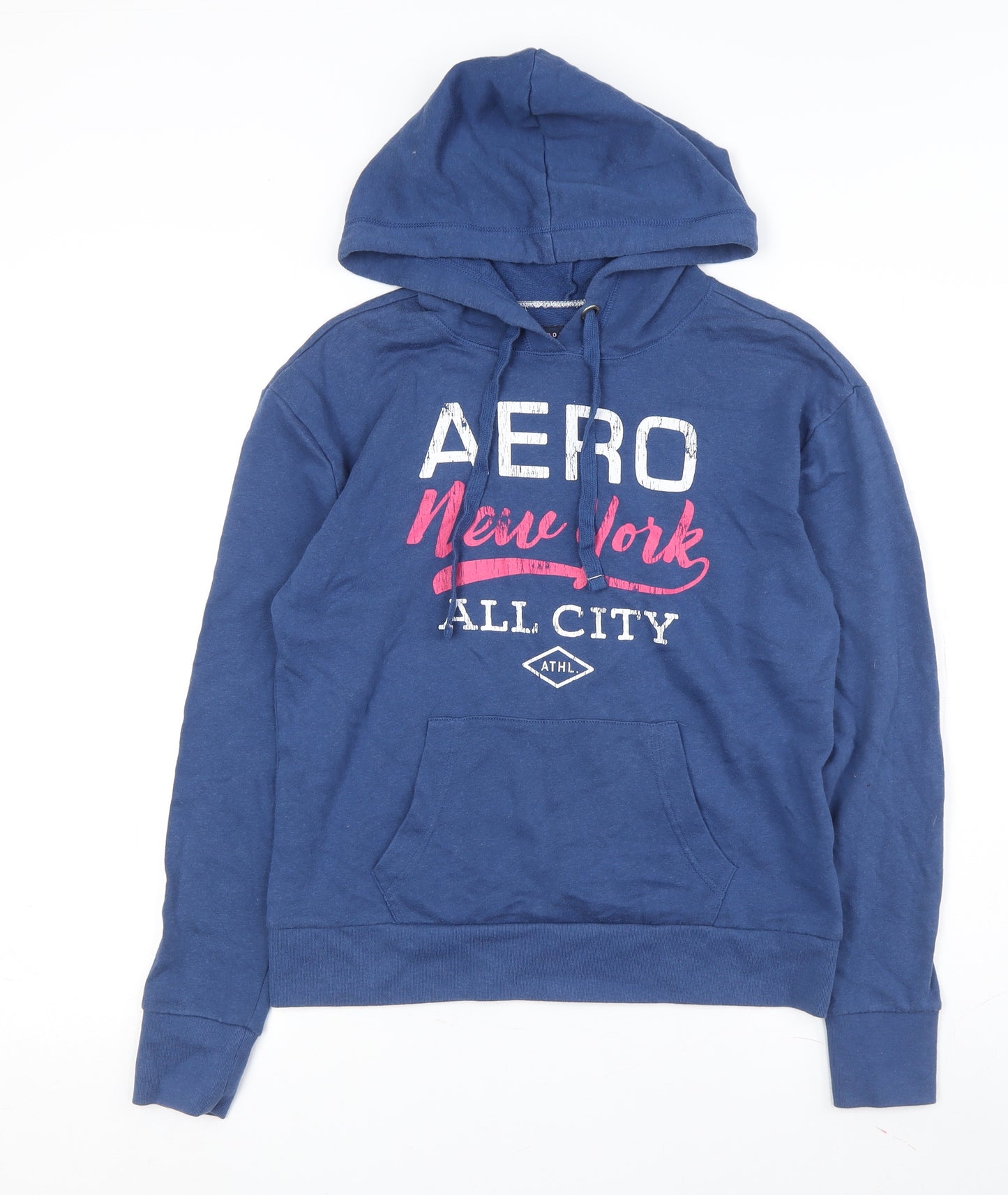 Aeropostale Blue Pullover Hoodie S Unisex Adults