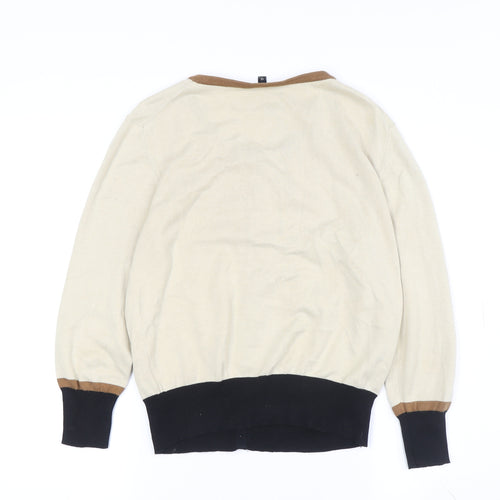 Hobbs Women's Beige Cardigan Size 12 Cotton Knit