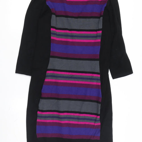 Jane Ashley Women's Multicoloured Striped Pencil Dress