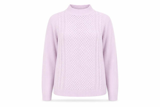 Front view of Isle Essentials Women's Pink jumper S