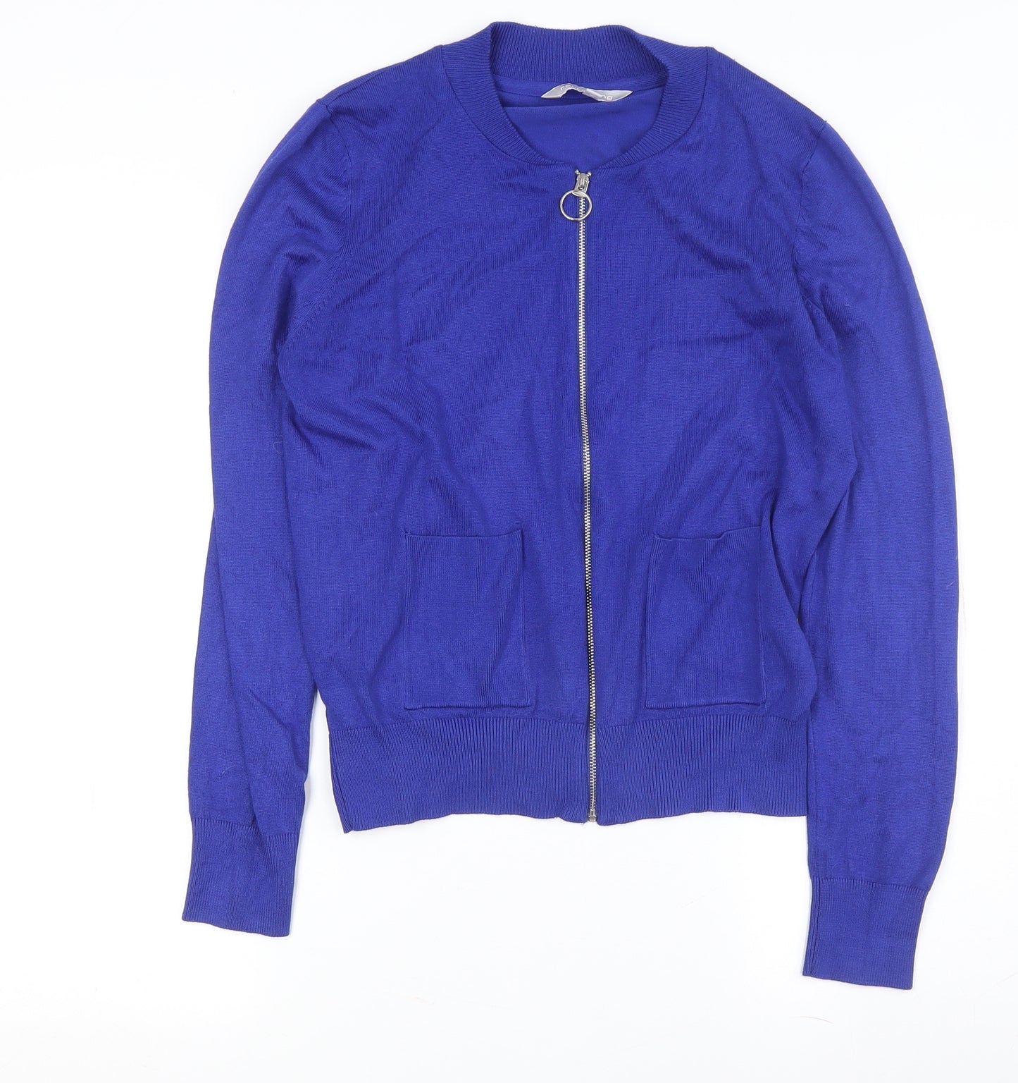 Red Herring Women's Blue Full Zip Jumper Size 14