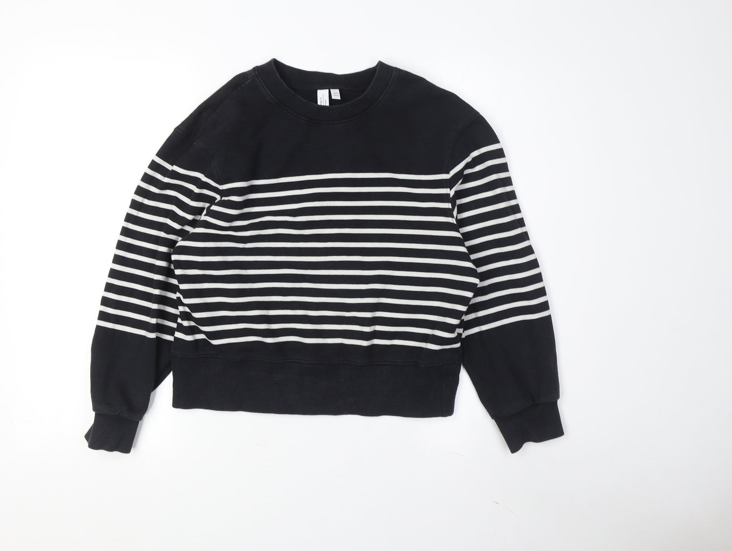 & Other Stories Women's Black XS Striped Sweatshirt