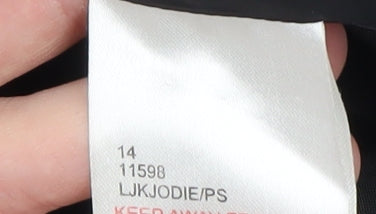 Blanc Noir Women's Black Long Jacket Size 14